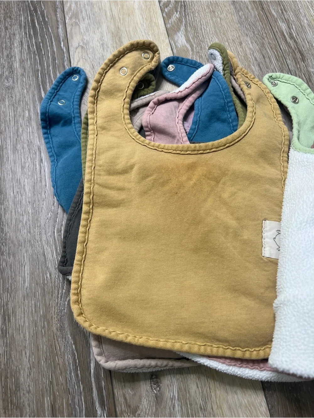 Soft Cotton Baby Bibs - Pastel Multi (Set)